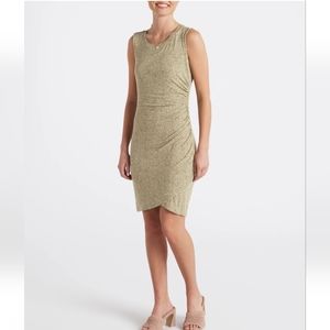 Stitch Fix AVLN Studio Green Lane Ruched Fitted Dress.  Sz XL.  New